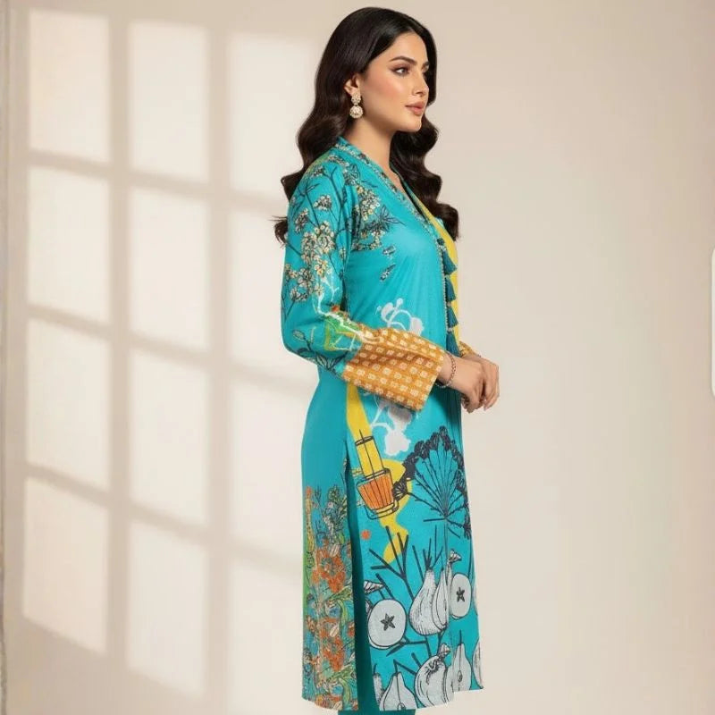 Swiss Lawn 1-Piece Shirt for Women | Trending All-Over Print | Unstitched